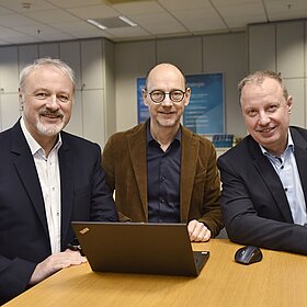 Il team dell'IMS Gear (da sinistra): Wolfgang Weber, Bernd Schilling e Ales Starek. Immagine: attrezzatura IMS